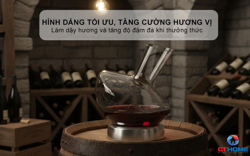 BÌNH THỞ RƯỢU VANG WMF JETTE WINE/WATER DECANTER 0947712000  4