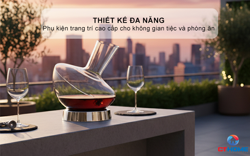BÌNH THỞ RƯỢU VANG WMF JETTE WINE/WATER DECANTER 0947712000  6