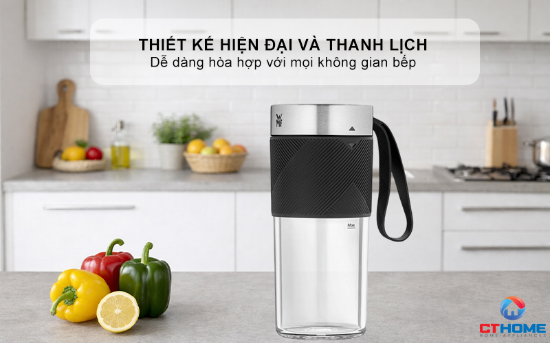 MÁY XAY SINH TỐ CẦM TAY WMF MIX ON THE GO BLACK EU VERSION 0416700011 1