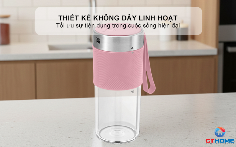 MÁY XAY SINH TỐ CẦM TAY  WMF MIX ON THE GO PINK 0416700031 6