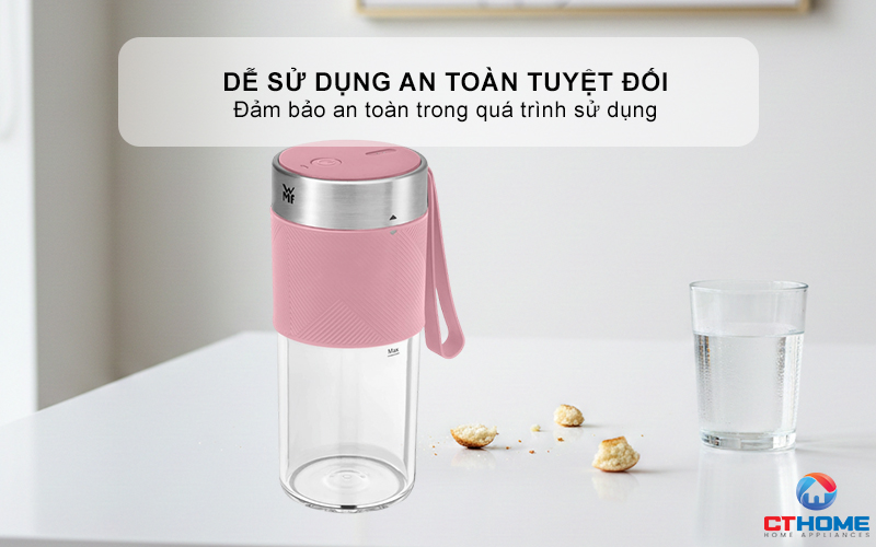 MÁY XAY SINH TỐ CẦM TAY  WMF MIX ON THE GO PINK 0416700031 8