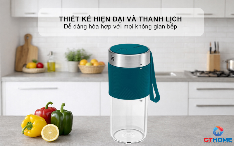 MÁY XAY SINH TỐ MINI WMF MIX ON THE GO PETROL 0416700091  1