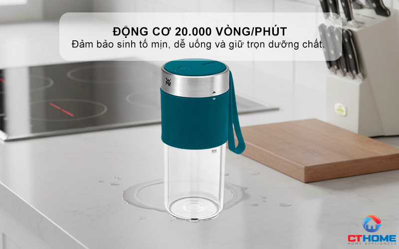 MÁY XAY SINH TỐ MINI WMF MIX ON THE GO PETROL 0416700091  5