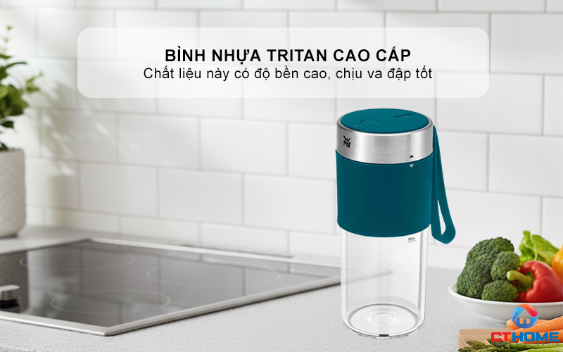 MÁY XAY SINH TỐ MINI WMF MIX ON THE GO PETROL 0416700091  3