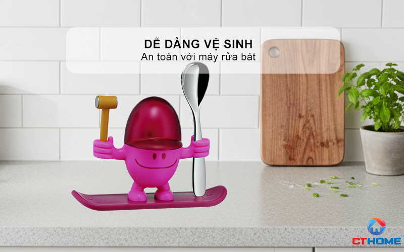 CỐC TRỨNG  WMF SET 2 KIDS EGGCUP MCEGG PINK 0616687400  8