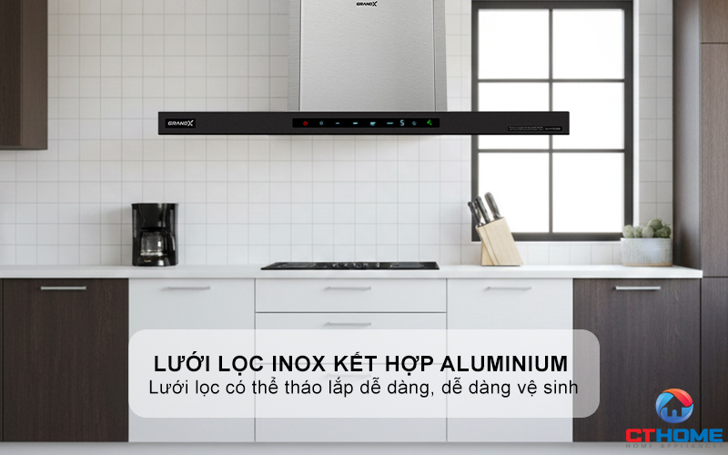 MÁY HÚT MÙI ÁP TƯỜNG GRANDX GX H90C68B NGANG 90CM GXH90C68B 10