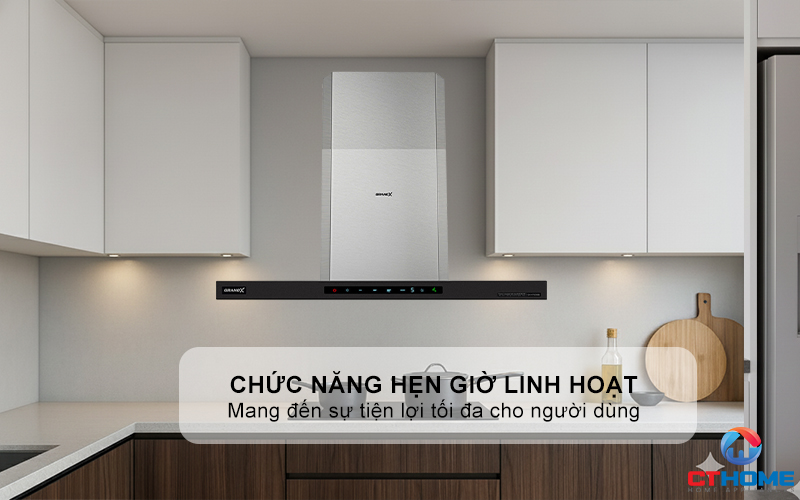 MÁY HÚT MÙI ÁP TƯỜNG GRANDX GX H90C68B NGANG 90CM GXH90C68B 12