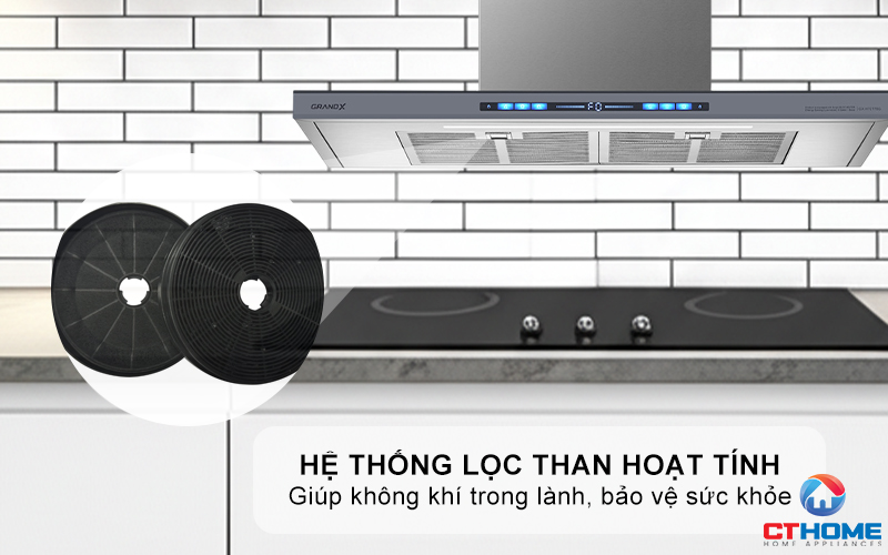 MÁY HÚT MÙI ÁP TƯỜNG GRANDX GX H70T78G NGANG 70CM GXH70T78G 11