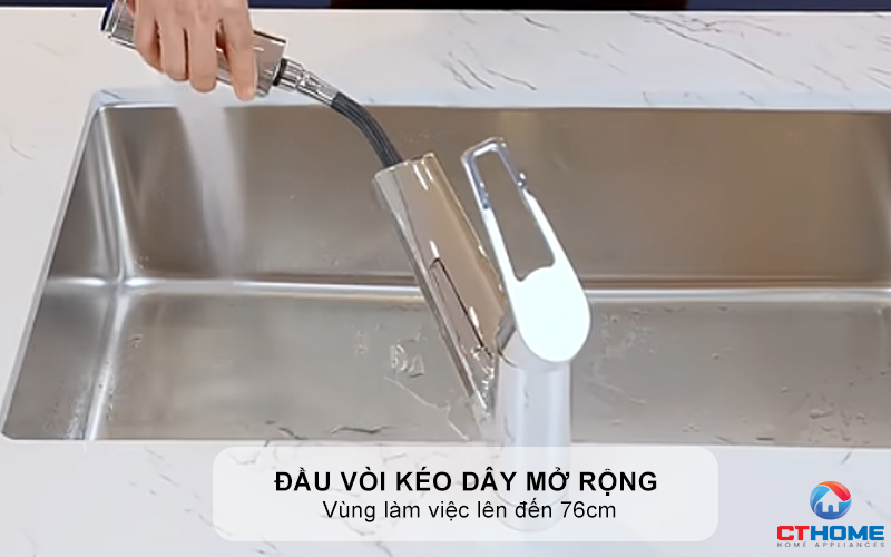 VÒI RỬA CHÉN BÁT KONOX KIRA CHROME KIRACHROME 3