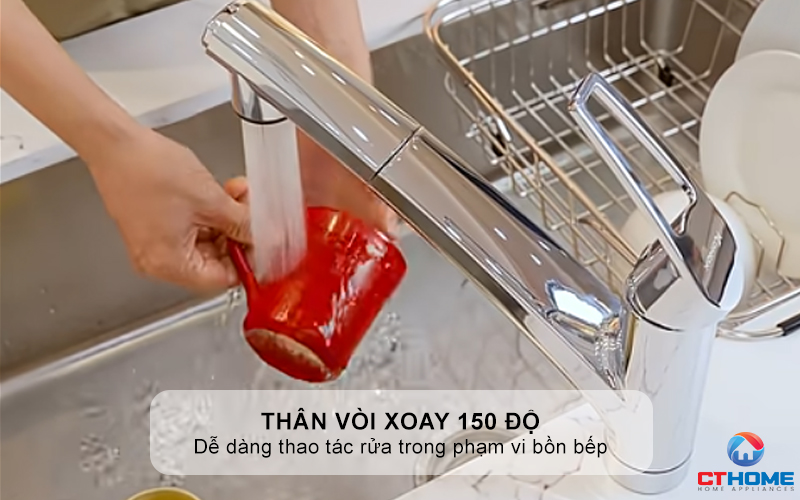 VÒI RỬA CHÉN BÁT KONOX KIRA CHROME KIRACHROME 4