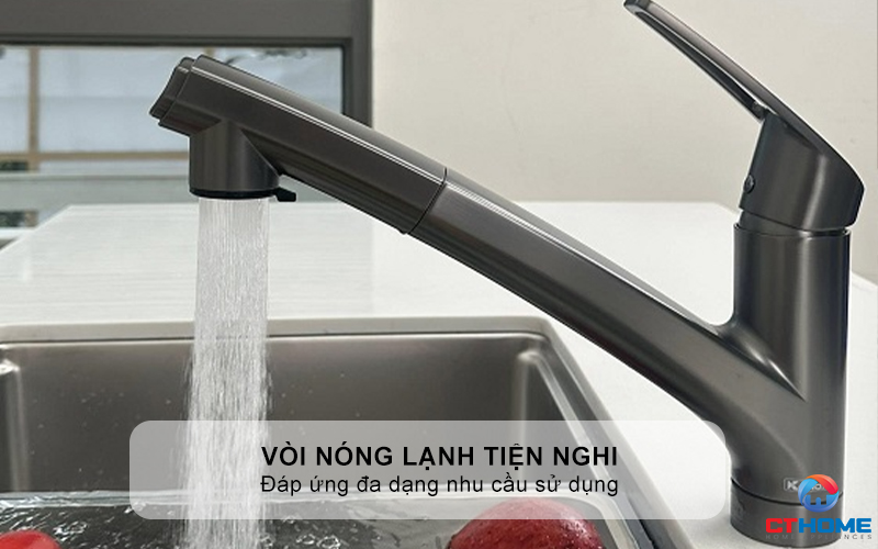 VÒI RỬA CHÉN BÁT KONOX KIRA GUN METAL KIRAGUNMETAL 6