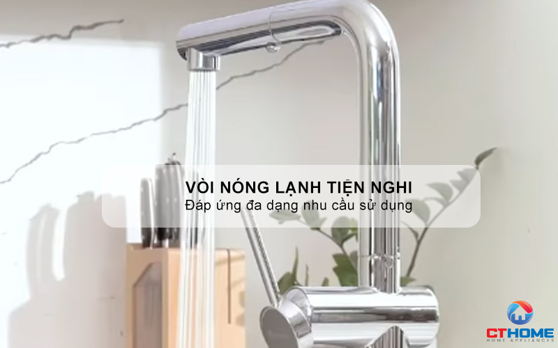 VÒI RỬA CHÉN BÁT DÂY RÚT KONOX STREAM SMART CHROME  STREAMSMARTCHROME 6