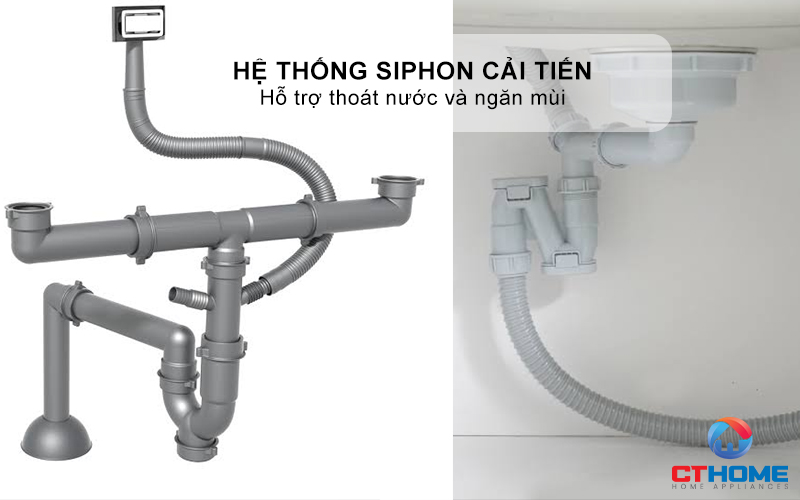 CHẬU RỬA BÁT 1 HỐ CHỐNG XƯỚC KONOX DEKOR 800SU DEKOR800SU 9