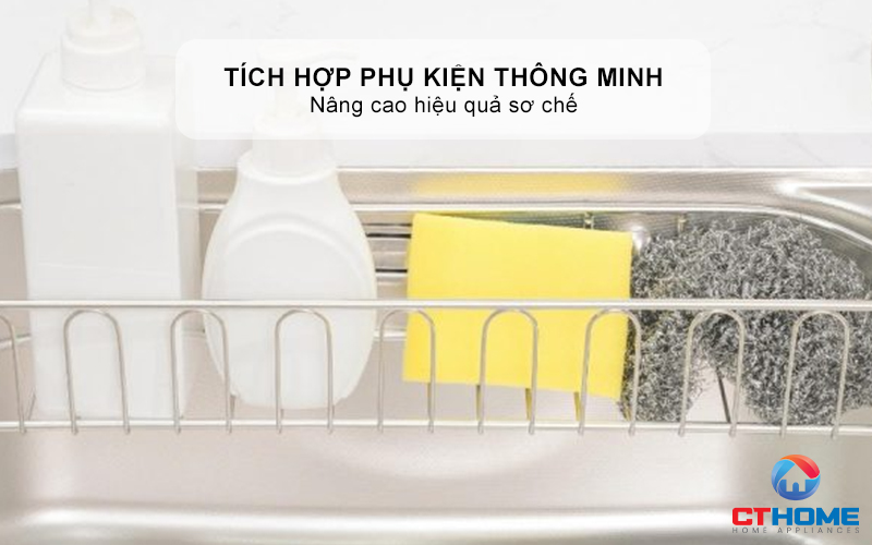 CHẬU RỬA BÁT INOX 1 HỐ CHỐNG XƯỚC KONOX DEKOR 8250TS DEKOR8250TS 9
