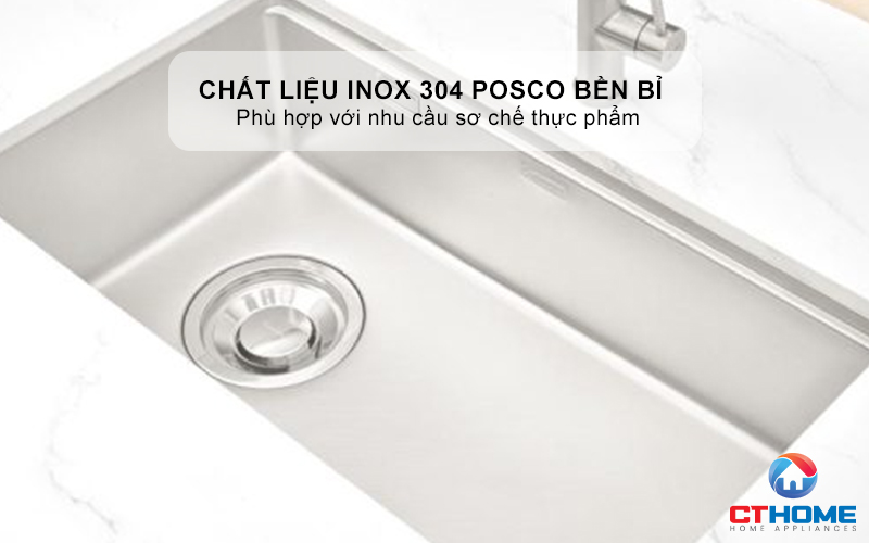 CHẬU RỬA BÁT CHỐNG XƯỚC KONOX LẮP ÂM JP8044SU-L JP8044SUL 2