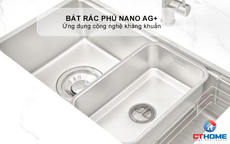CHẬU RỬA BÁT CHỐNG XƯỚC KONOX LẮP ÂM JP8044SU-L JP8044SUL 9