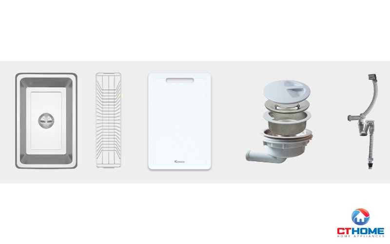 CHẬU RỬA CHÉN BÁT KONOX TARI 8748SR FULL TARI8748SRFULL 8