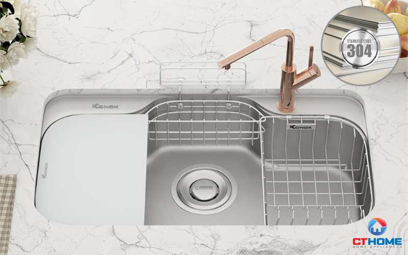 CHẬU RỬA CHÉN BÁT KONOX TARI 9051SR FULL TARI9051SRFULL 3