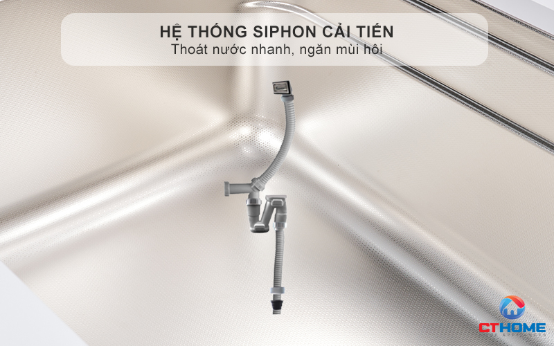 Siphon (ống thoát thải) tiết kiệm không gian cải tiến
