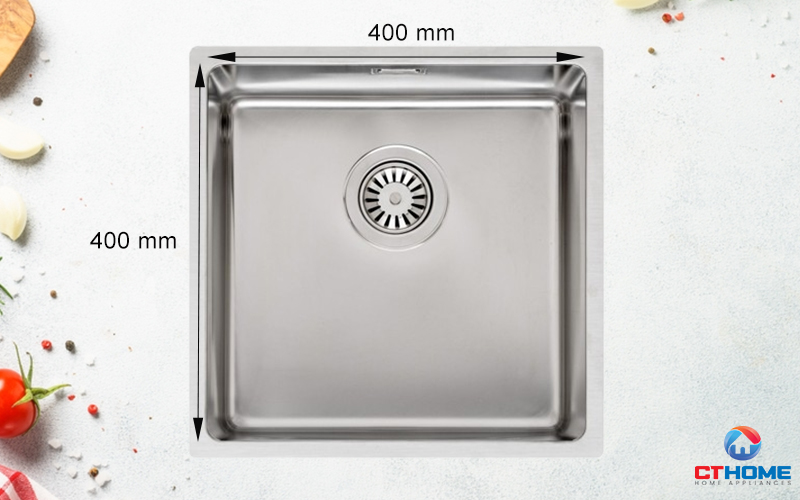 CHẬU RỬA BÁT MỘT HỐ INOX REGINOX HOUSTON 40x40 R32848 5