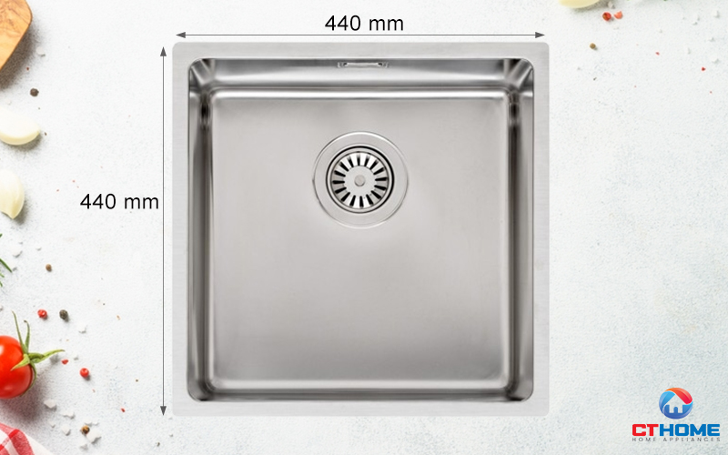 CHẬU RỬA BÁT MỘT HỐ INOX REGINOX HOUSTON 40x40 R32848 1