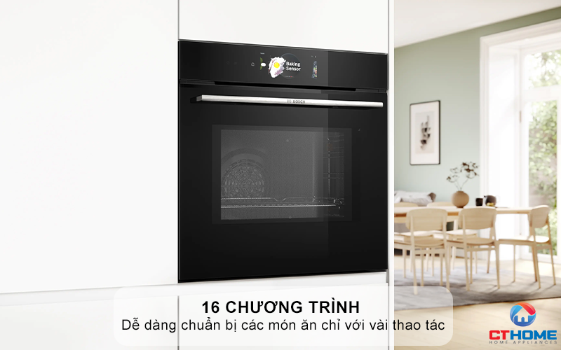 LÒ NƯỚNG ÂM TỦ KẾT HỢP VI SÓNG BOSCH CMG778NB1 SERIE 8 MÀU ĐEN 45 LÍT 5