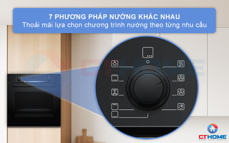 Tùy chọn 7 phương pháp nướng khác nhau tùy vào nhu cầu sử dụng