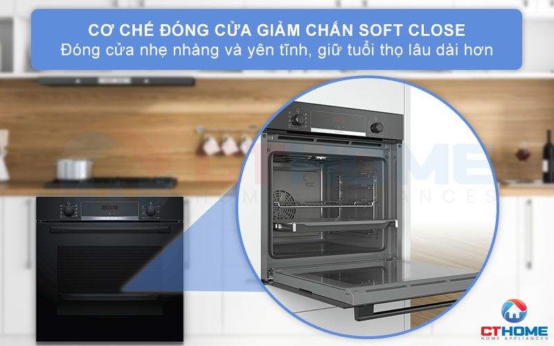 Cơ chế Soft Close giúp đóng cửa nhẹ nhàng, tránh tác động mạnh đến bộ máy