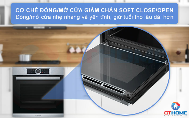 Cơ chế đóng/mở cửa giảm chấn Soft Close/Open