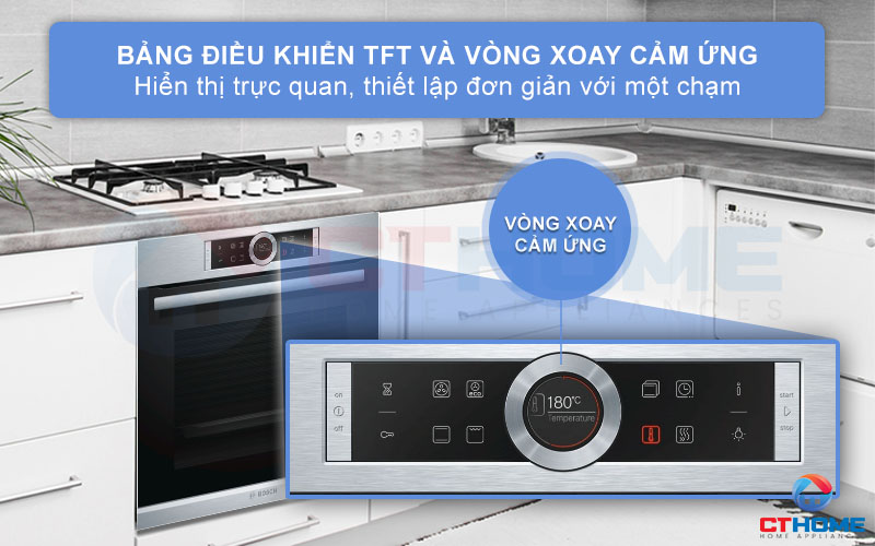 Bảng điều khiển cảm ứng một chạm TFT đi kèm vòng xoay cảm ứng hiện đại