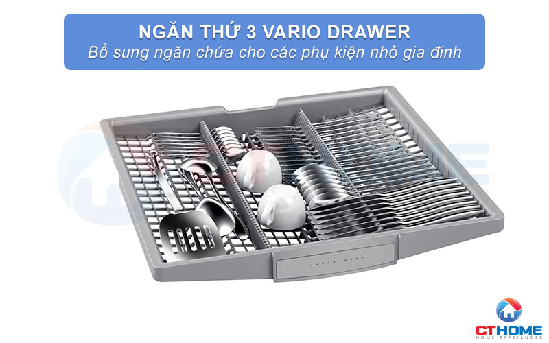 Ngăn chứa Vario 3 giúp sắp xếp vật dụng ngăn nắp và khoa học hơn