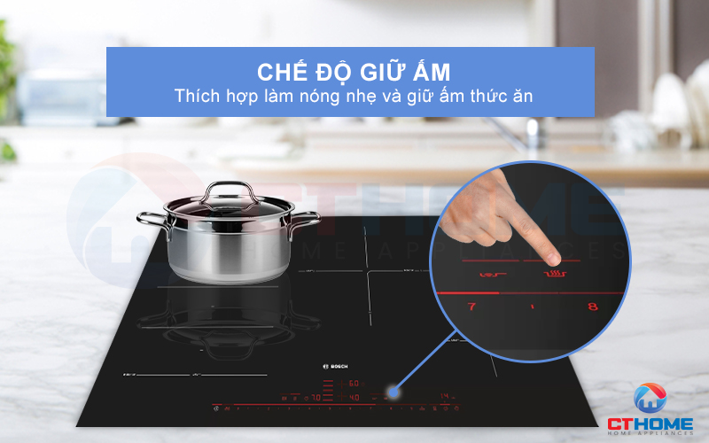 Chế độ giữ ấm thuận tiện khi bạn cần làm nóng nhẹ hoặc giữ ấm thức ăn