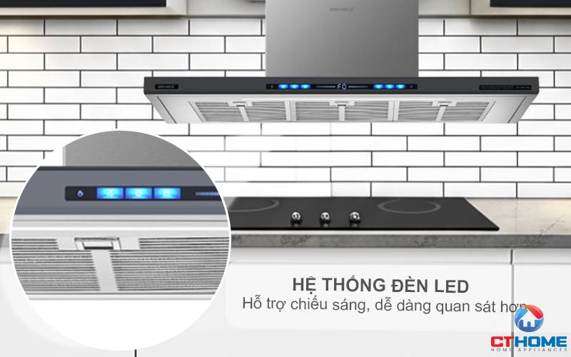 MÁY HÚT MÙI ÁP TƯỜNG GRANDX GX H70T78B NGANG 70CM GXH70T78B 5