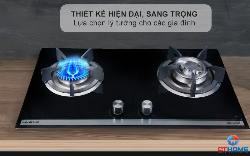 BẾP GA ÂM 2 VÙNG NẤU GRANDX GX GS288 GXGS288 1
