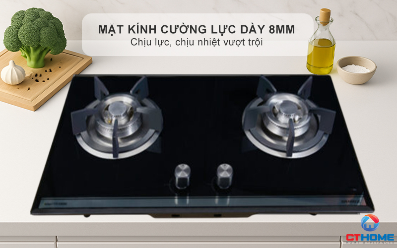 BẾP GA ÂM 2 VÙNG NẤU GRANDX GX GS288 GXGS288 2