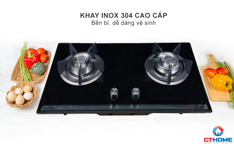 BẾP GA ÂM 2 VÙNG NẤU GRANDX GX GS288 GXGS288 4