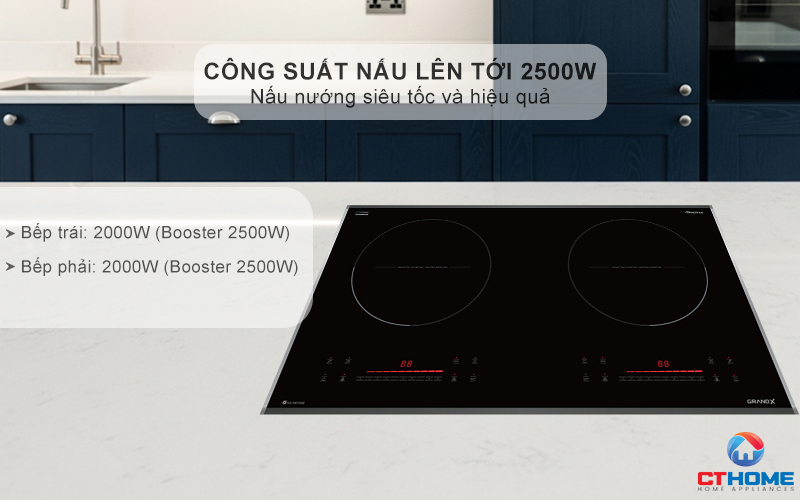 BẾP TỪ 2 VÙNG NẤU GRANDX SERIAL 6 GX IH615SE GXIH615SE 3