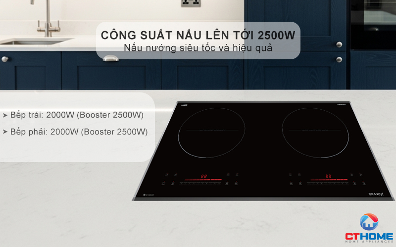 BẾP TỪ 2 VÙNG NẤU GRANDX SERIAL 6 GX IH686SE GXIH686SE 3