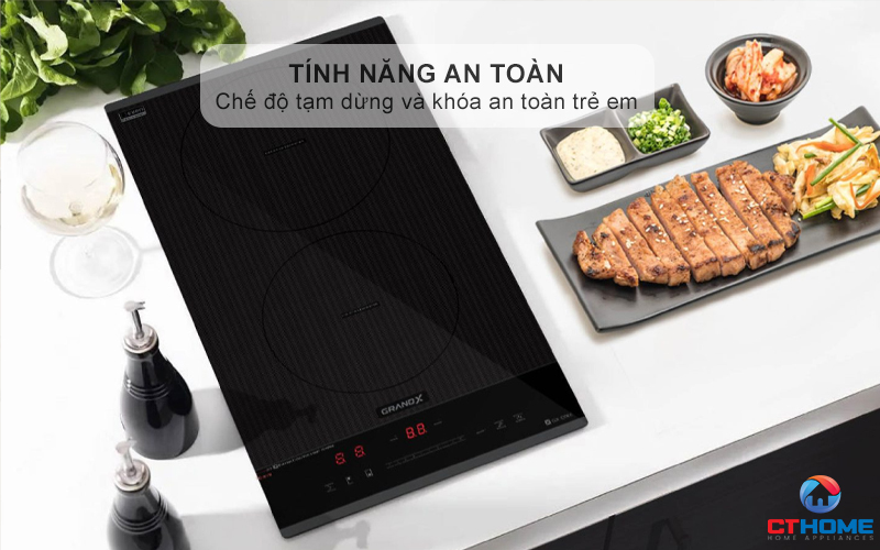 BẾP TỪ DOMINO 2 VÙNG NẤU GRANDX SERIAL 6 GX ID505 GXID505 10