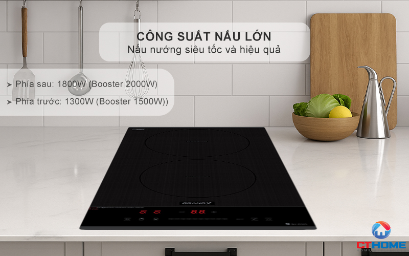 BẾP TỪ DOMINO 2 VÙNG NẤU GRANDX SERIAL 6 GX ID505 GXID505 3