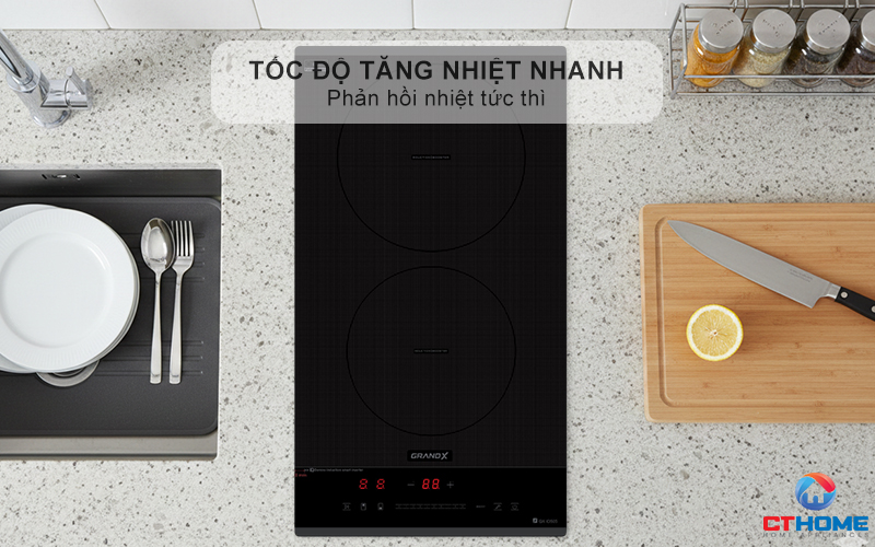BẾP TỪ DOMINO 2 VÙNG NẤU GRANDX SERIAL 6 GX ID505 GXID505 5
