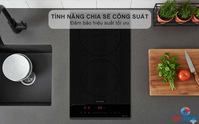 BẾP TỪ DOMINO 2 VÙNG NẤU GRANDX SERIAL 6 GX ID505 GXID505 6