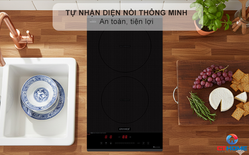 BẾP TỪ DOMINO 2 VÙNG NẤU GRANDX SERIAL 6 GX ID505 GXID505 7