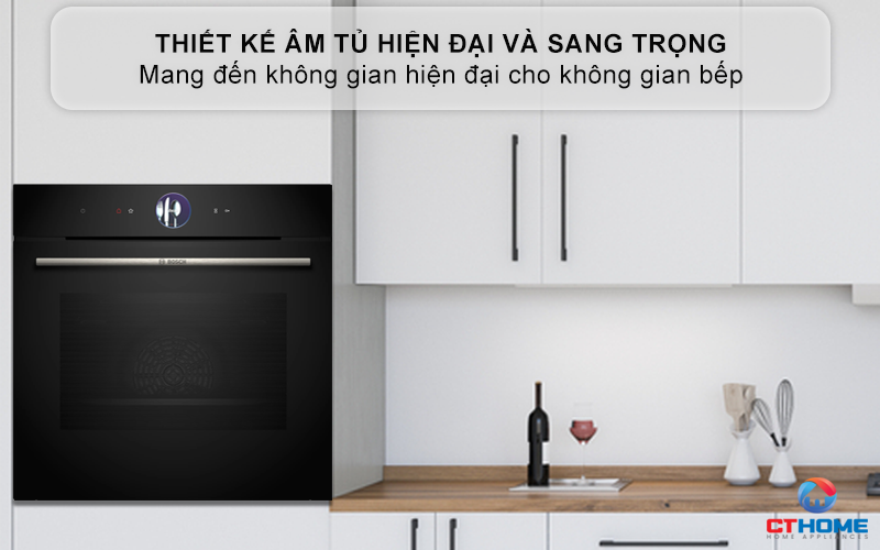 LÒ NƯỚNG ÂM TỦ BOSCH HBG7361B1 SERIE 8 MÀU ĐEN 71 LÍT 1
