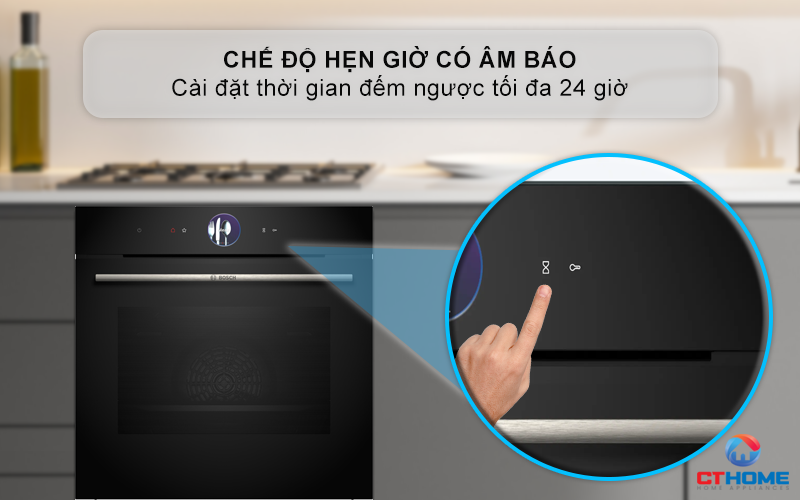 LÒ NƯỚNG ÂM TỦ BOSCH HBG7361B1 SERIE 8 MÀU ĐEN 71 LÍT 11