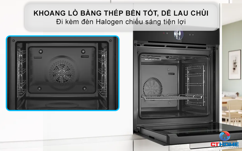 LÒ NƯỚNG ÂM TỦ BOSCH HBG7361B1 SERIE 8 MÀU ĐEN 71 LÍT 4