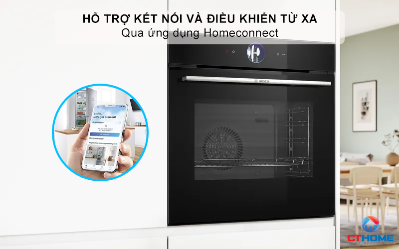 LÒ NƯỚNG ÂM TỦ BOSCH HBG7361B1 SERIE 8 MÀU ĐEN 71 LÍT 7