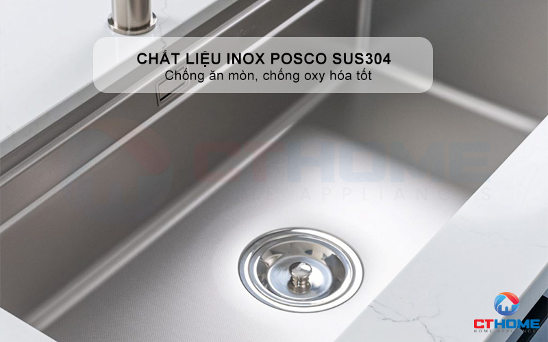 CHẬU RỬA BÁT CHỐNG XƯỚC KONOX WORKSTATION SINK DEKOR 7644SU 7644SUDEKOR 2