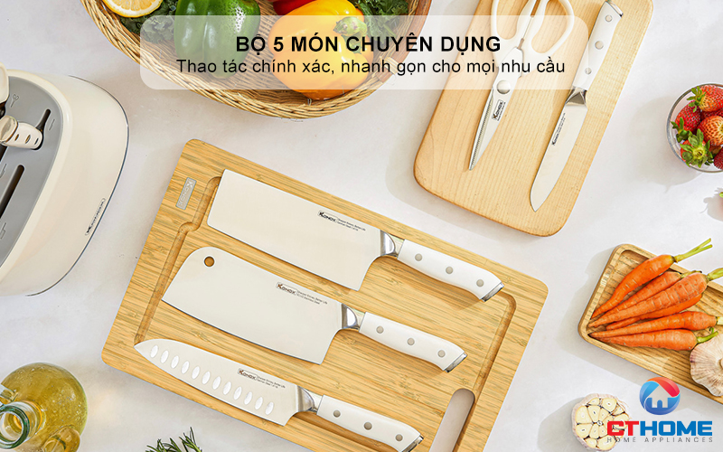 Bộ 5 món chuyên dụng: Thao tác chính xác, nhanh gọn cho mọi nhu cầu