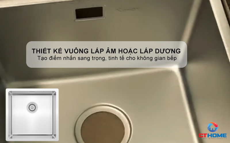 CHẬU RỬA CHÉN BÁT KONOX TARI 400SM FULL TARI400SMFULL 1